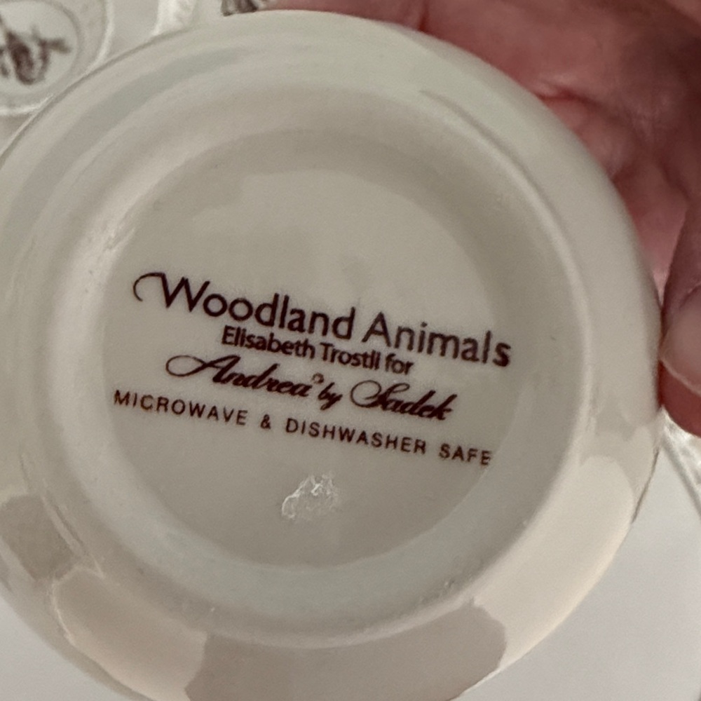 Lot of 4 Ceramic Woodland Animal Trinket Dishes - Picture 6 of 12